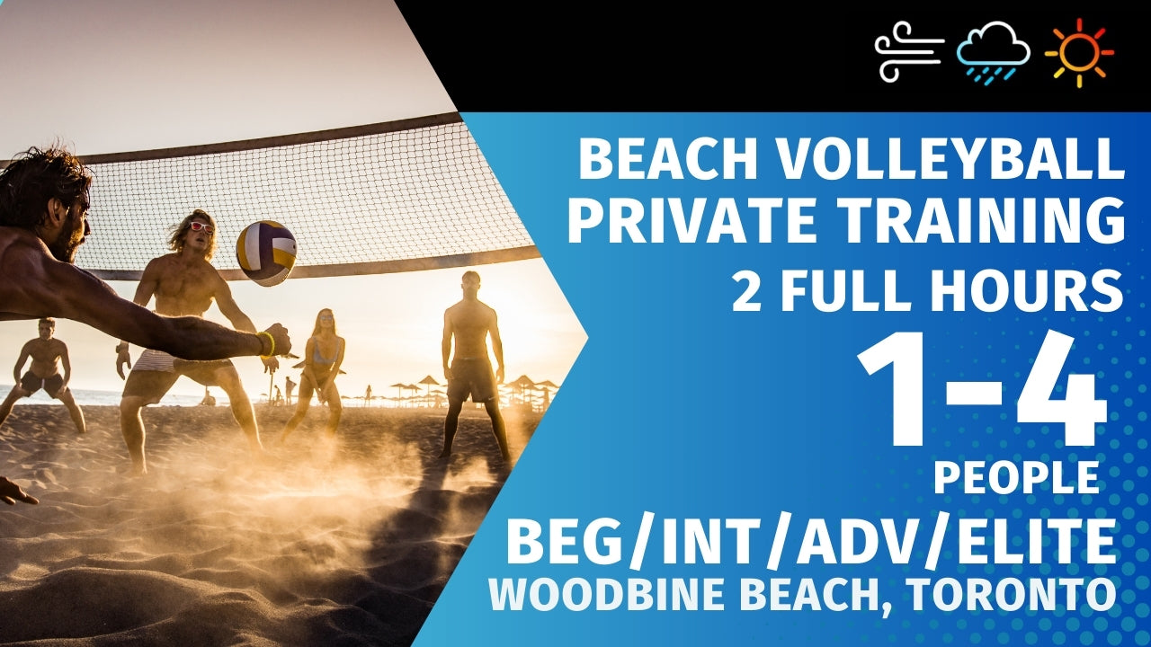 Private Beach Volleyball Training | Wind Rain or Shine