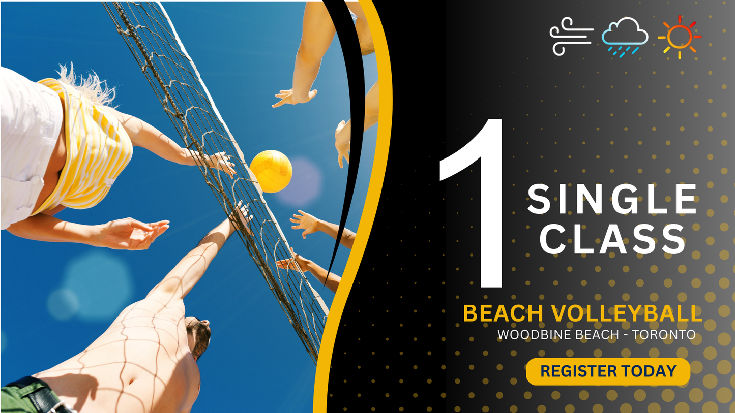 1 Clinic/Class Beach Volleyball Package Woodbine Beach Toronto, Canada