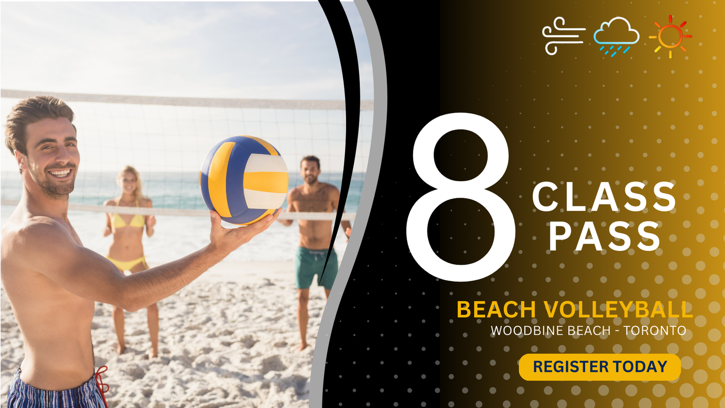 8 Clinic/Class Beach Volleyball Package Woodbine Beach, Toronto, Canada