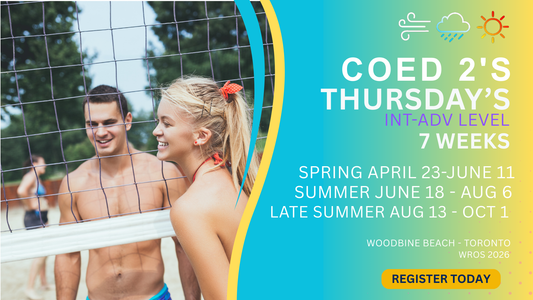 THURSDAY INT/ADV COED LEAGUE BEACH VOLLEYBALL 2'S   6 PM START