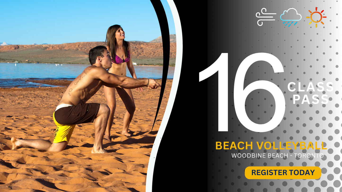 16 Clinic/Class Beach Volleyball MEGA Package START WHEN YOU WANT AND THE DAYS YOU WANT
