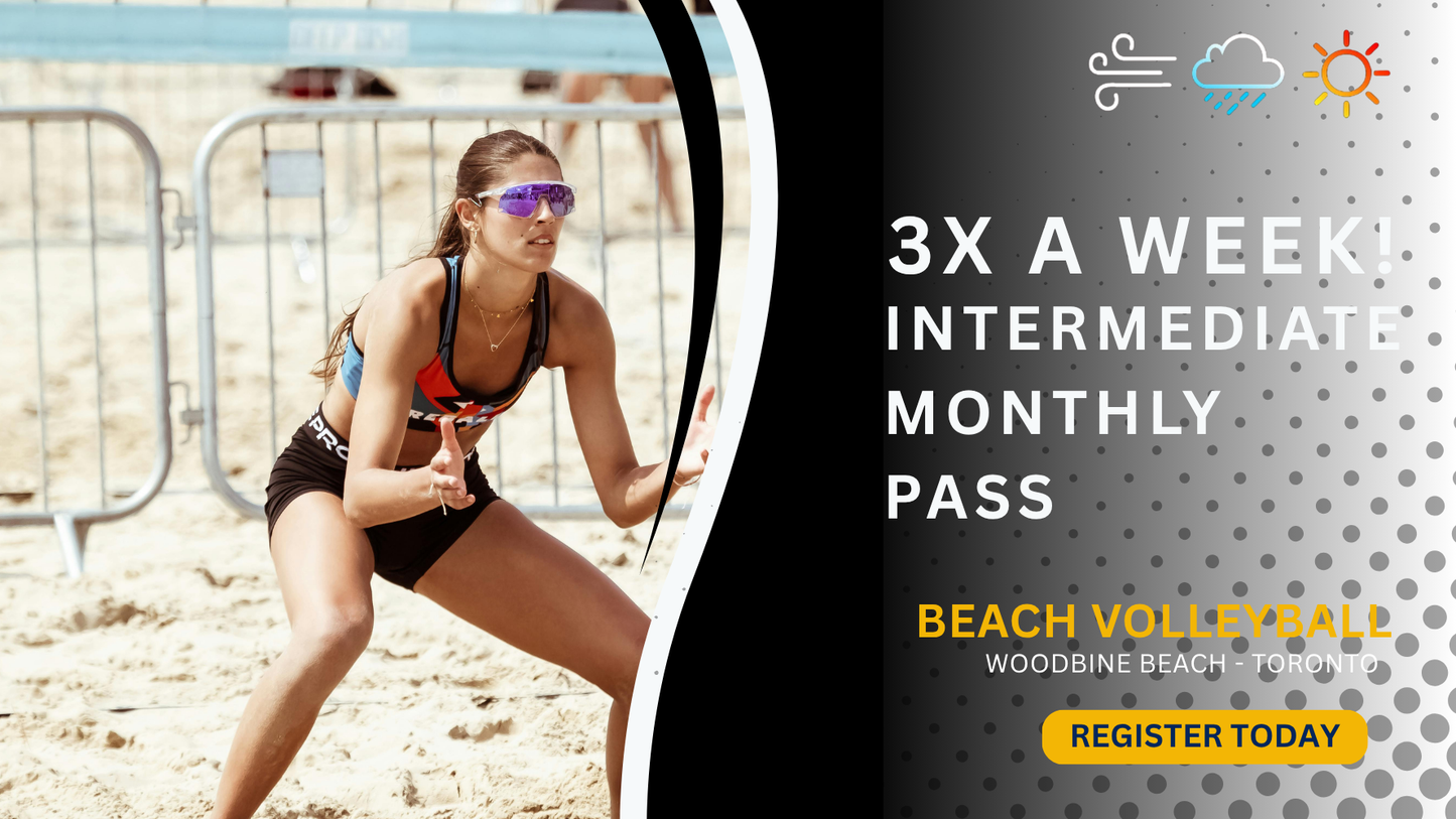 ULTIMATE INTERMEDIATE Clinic/Class Beach Volleyball 3 TIMES A WEEK (1 MONTH)