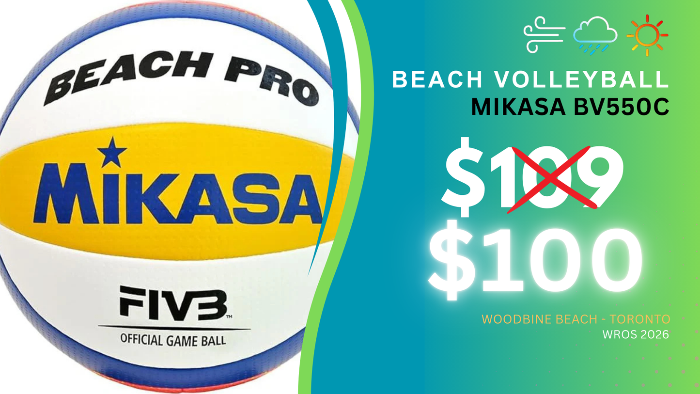 MIKASA FIVB BV550C Official Beach Volleyball