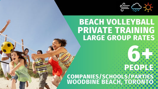 LARGE GROUP Beach Volleyball Training