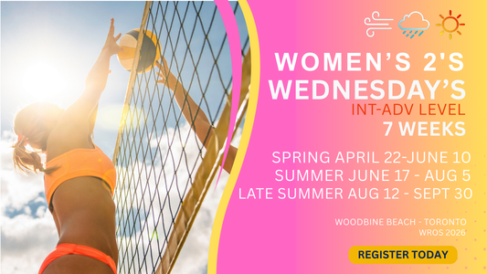 WEDNESDAY INT/ADV WOMEN'S 2'S LEAGUE BEACH VOLLEYBALL 6PM START