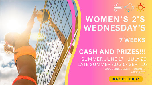 WEDNESDAY INT/ADV WOMEN'S 2'S LEAGUE BEACH VOLLEYBALL 6:30 PM START