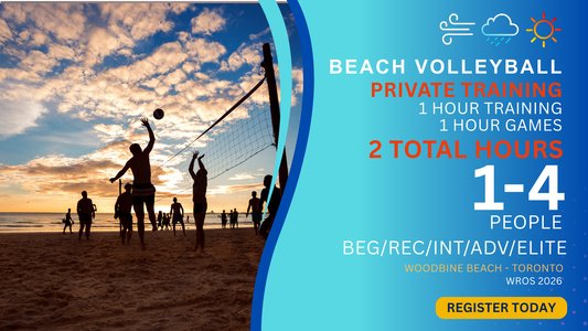 PRIVATE BEACH VOLLEYBALL TRAINING 2 HOURS TOTAL